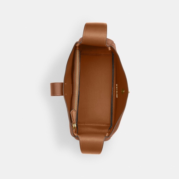 Coach Hadley Convertible Crossbody Bag In Suede Sienna - Picture 4 of 9